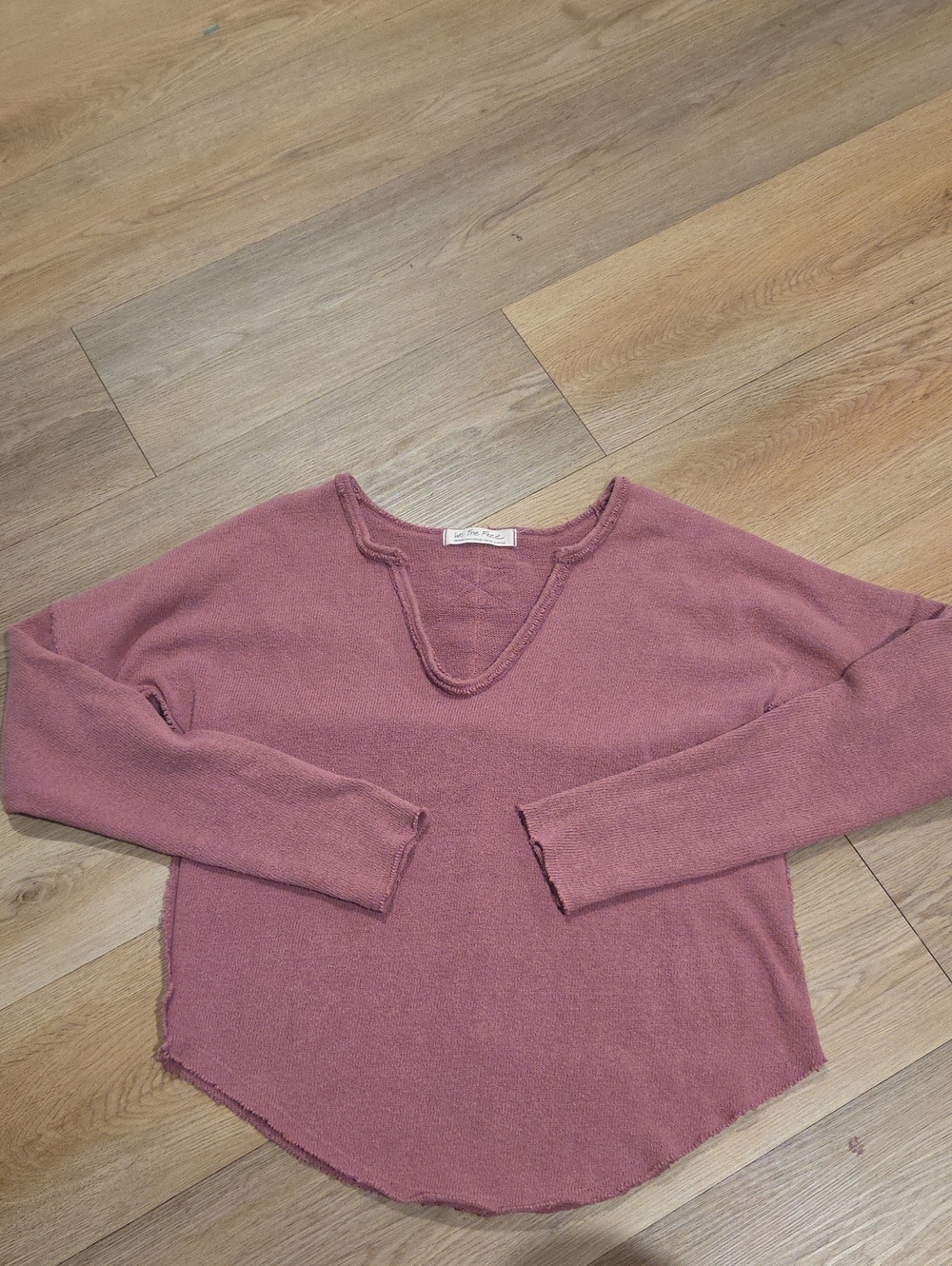 We The Free mauve knit top